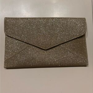 Elegant Glitter Clutch in Gold